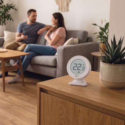Thermostat d'ambiance manuel sans fil 230 V/16 A, 2x AA, blanc