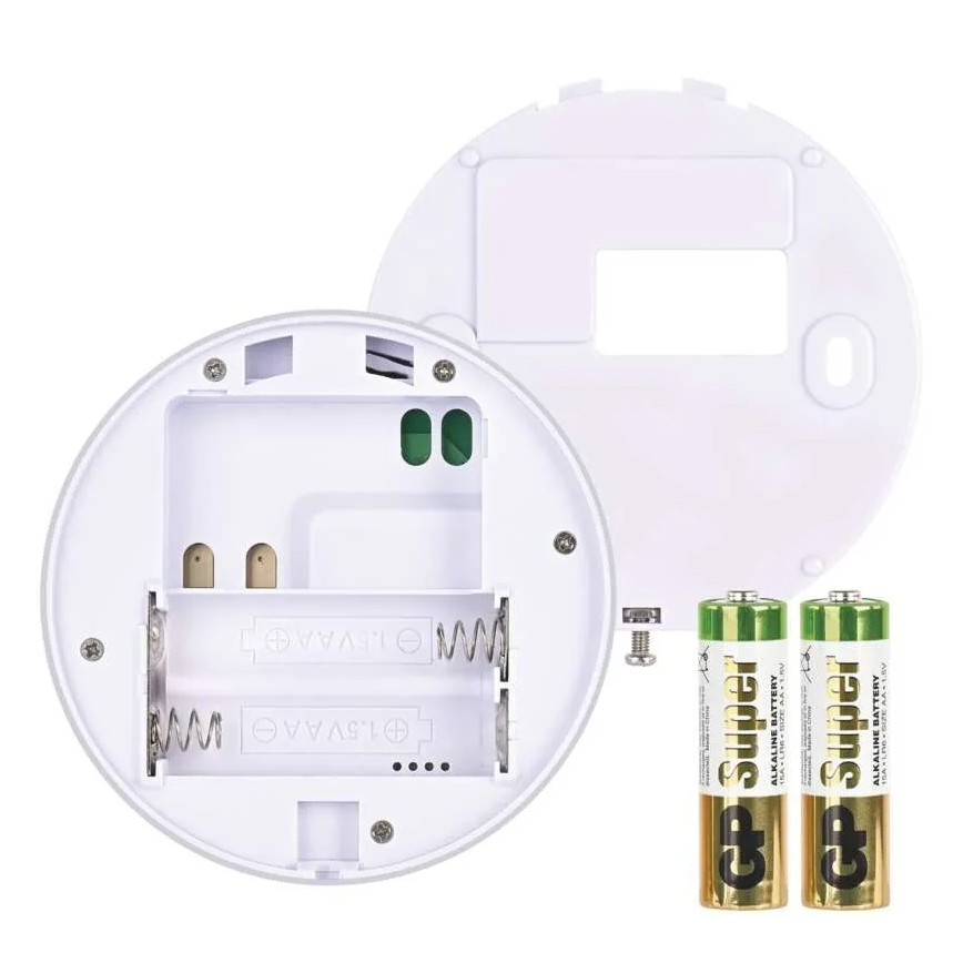 Thermostat d'ambiance manuel sans fil 230 V/16 A, 2x AA, blanc