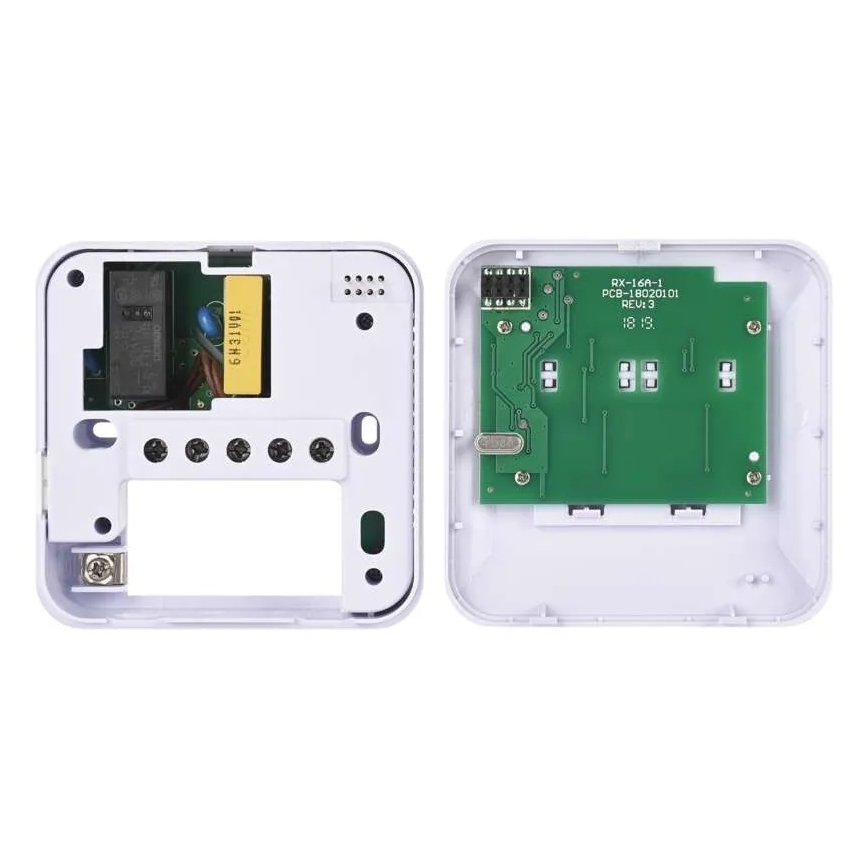 Thermostat d'ambiance manuel sans fil 230 V/16 A, 2x AA, blanc