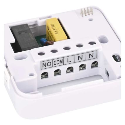 Thermostat d'ambiance manuel sans fil 230 V/16 A, 2x AA, blanc