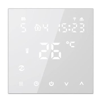 Thermostat encastrable 230 V blanc Wi-Fi Tuya