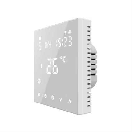 Thermostat encastrable 230 V blanc Wi-Fi Tuya
