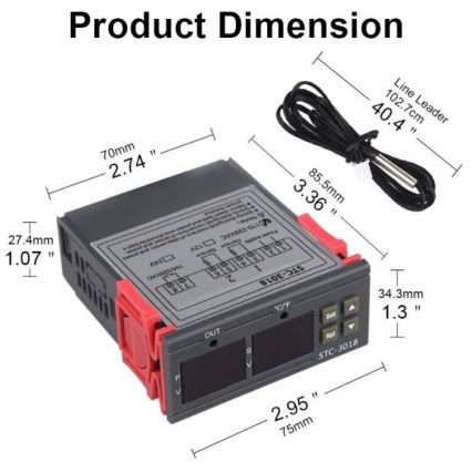 Thermostat numérique 3W/230V