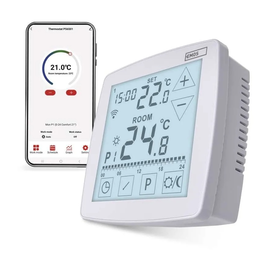 Thermostat numérique GoSmart 230V/16A Wi-Fi