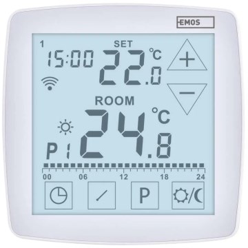 Thermostat numérique sans fil GoSmart 230V/16A Wi‑Fi Tuya