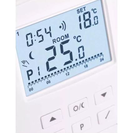 Thermostat programmable 230V+2xAA