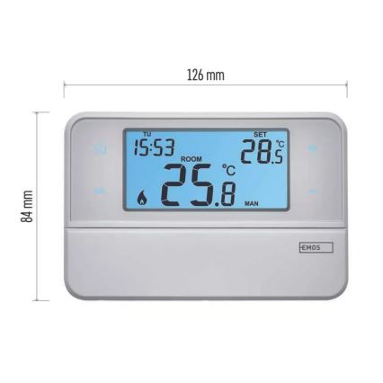 Thermostat programmable 2xAA