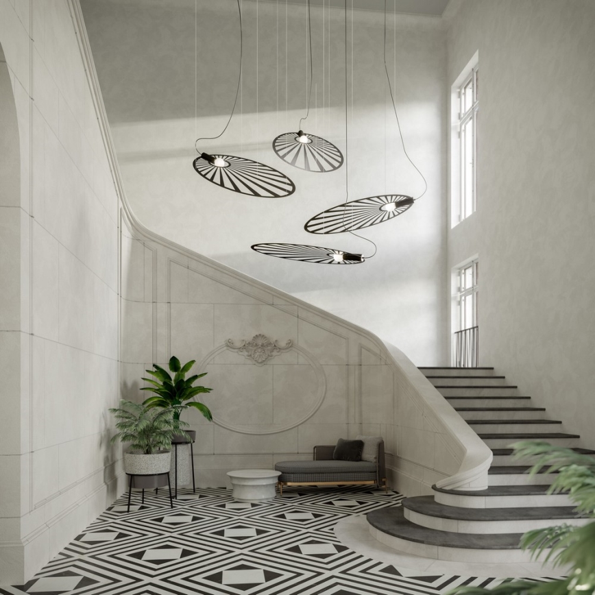 Thoro TH.001 - Suspension avec fil LEHDET 1xE27/60W/230V noir