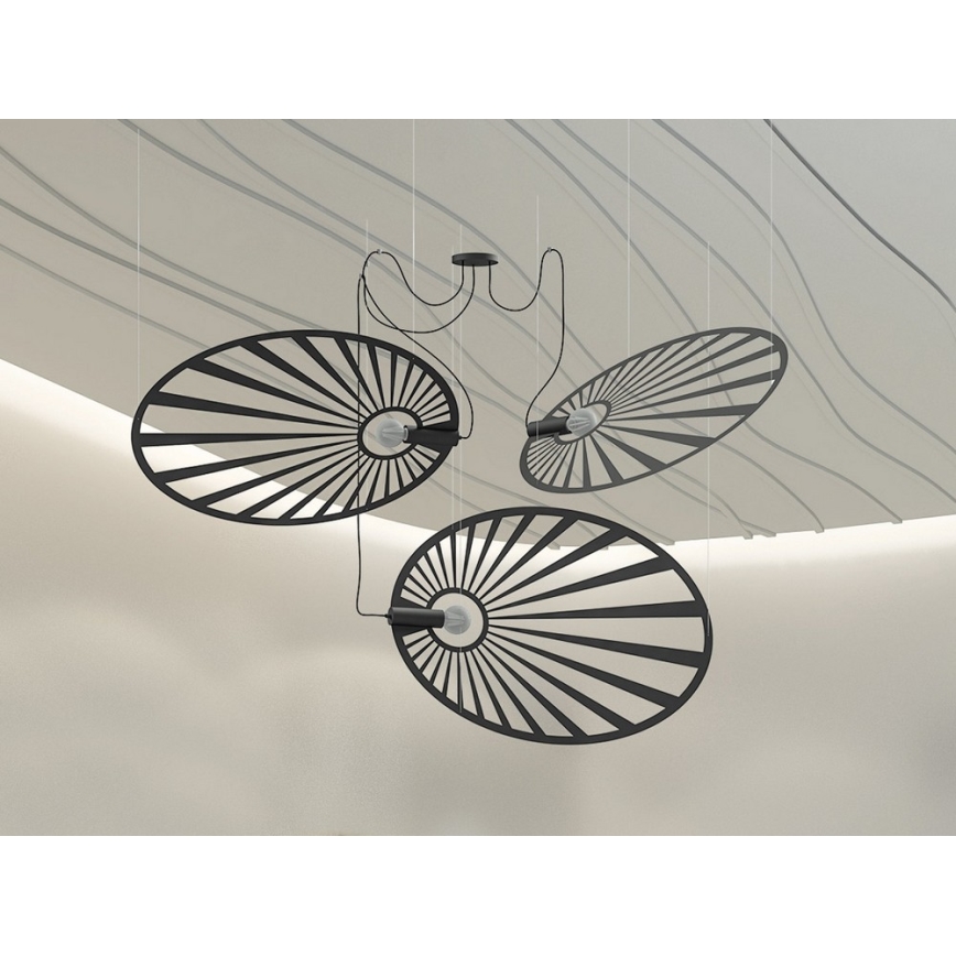 Thoro TH.001 - Suspension avec fil LEHDET 1xE27/60W/230V noir