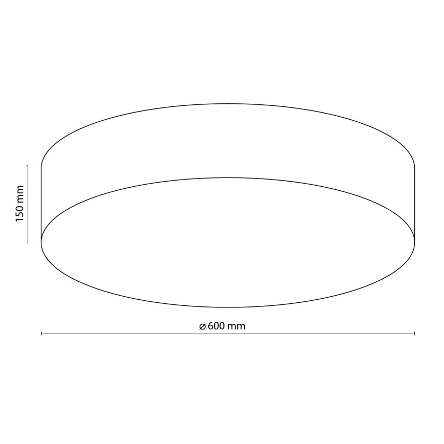 TK Lighting 1584 - Plafonnier RONDO 4xE27/15W/230V
