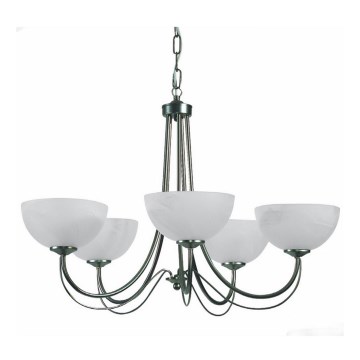 Top Light 80/5/2/Č - Suspension sur chaîne MURANO 5xE14/60W/230V