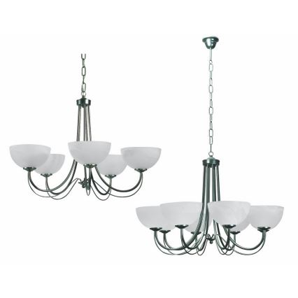 Top Light 80/5/2/Č - Suspension sur chaîne MURANO 5xE14/60W/230V