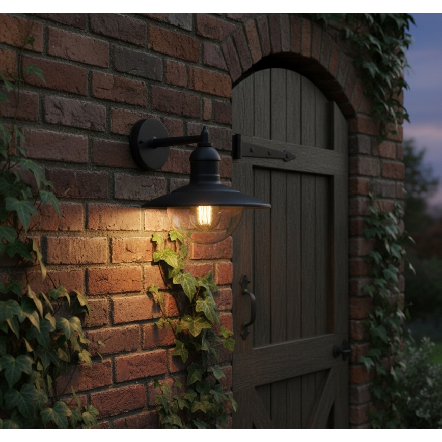 Top Light - Applique murale d'extérieur VERONA 1xE27/12W/230V IP44 noire