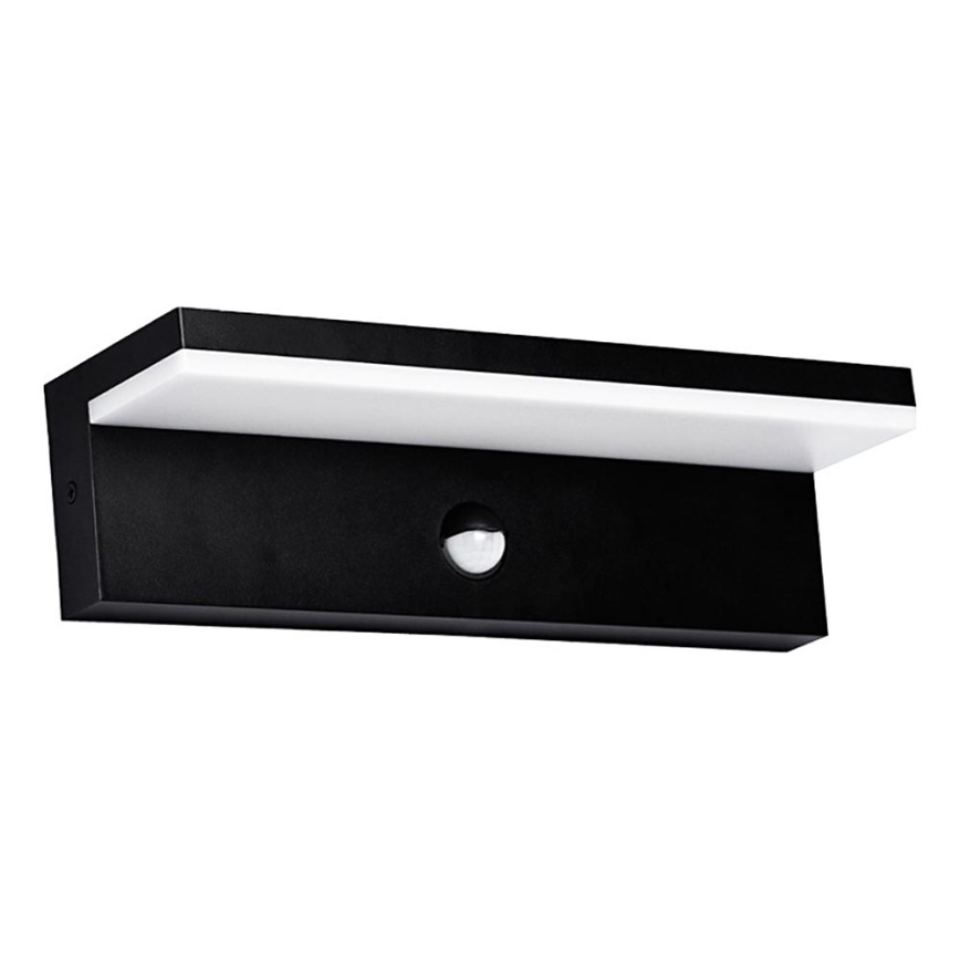 Top Light - Applique murale extérieure LED avec détecteur de mouvement ELON XL LED/16W/230V 3000/4000/6000K IP54 noire