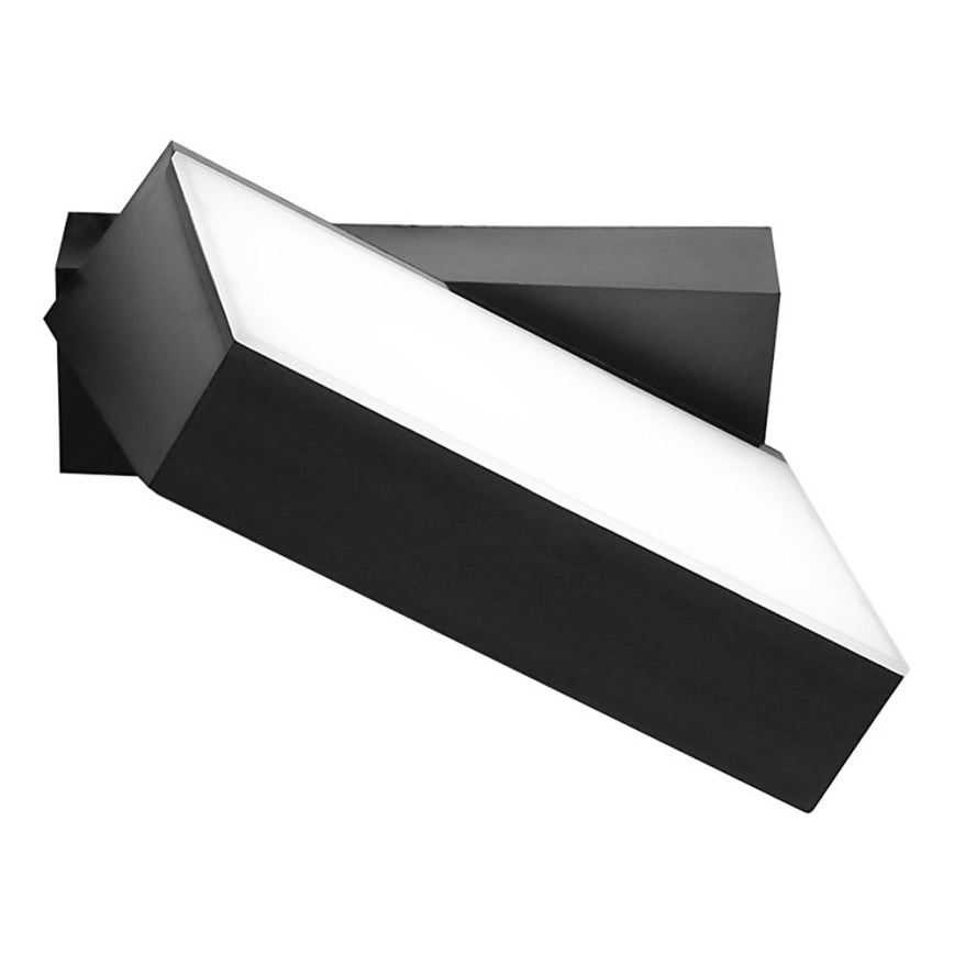Top Light - Applique murale LED d'extérieur FLIP LED/12W/230V 3000/4000/6000K IP54 noir