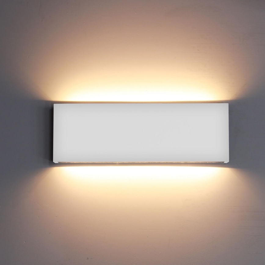 Top Light - Applique murale LED extérieure OBLIGO LED/12W/230V IP65 blanc