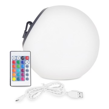Top Light BALL RGB RC - Luminaire solaire à intensité variable RGB BALL LED/1,2W/3,7V IP44 1800 mAh + Télécommande