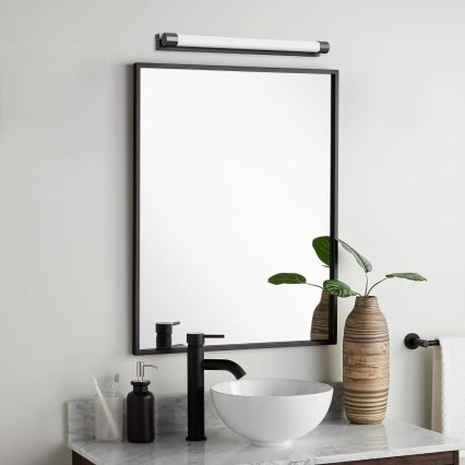 Top Light - LED Éclairage pour miroir de salle de bains TURIA LED/8W/230V 3000/4000/6500K IP44 40 cm noir