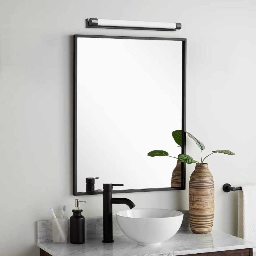Top Light - LED Éclairage pour miroir de salle de bains TURIA LED/8W/230V 3000/4000/6500K IP44 40 cm noir