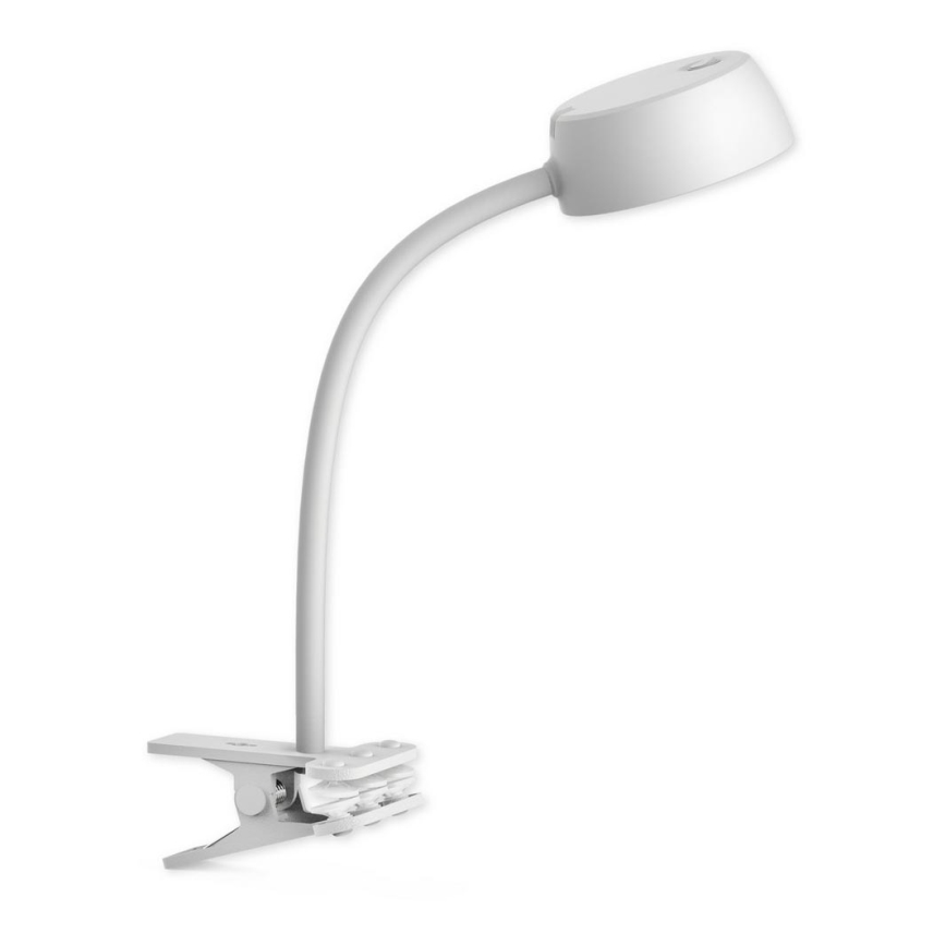 Top Light - Lampe de table LED avec une pince LED/4,5W/230V blanche