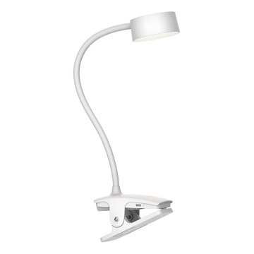 Top Light - Lampe de table tactile dimmable avec clip BELLA LED/4,8W/5V 3000-6500K blanche