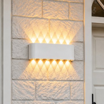 Top Light - LED Applique murale d'extérieur RAY LED/10W/230V 3000/4000/6500K IP54 blanche