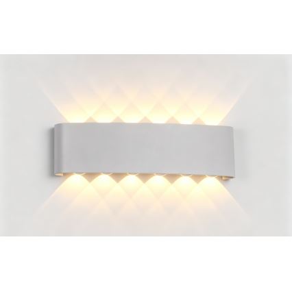 Top Light - LED Applique murale d'extérieur RAY LED/10W/230V 3000/4000/6500K IP54 blanche
