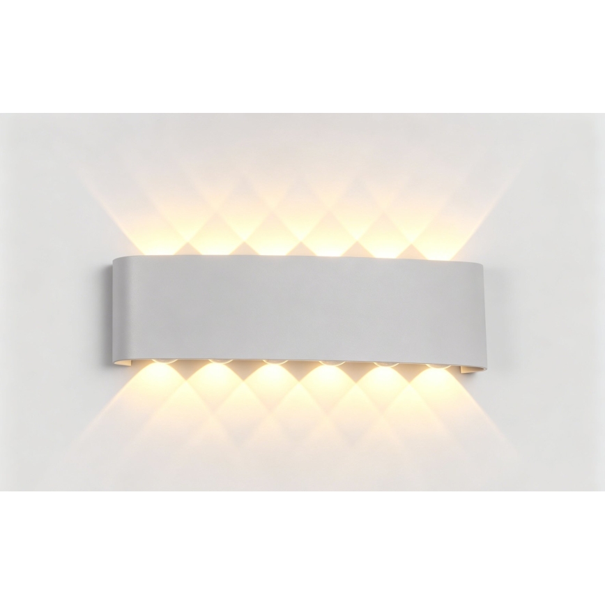 Top Light - LED Applique murale d'extérieur RAY LED/10W/230V 3000/4000/6500K IP54 blanche
