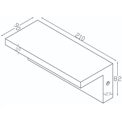 Top Light - LED Applique murale extérieure avec détecteur ELON LED/10W/230V 4000K IP54