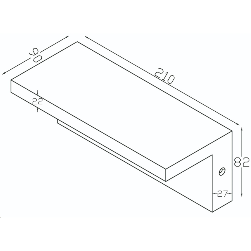 Top Light - LED Applique murale extérieure avec détecteur ELON LED/10W/230V 4000K IP54