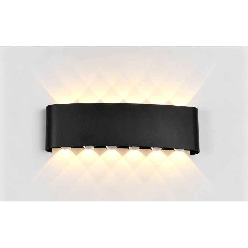 Top Light - applique murale d'extérieur LED RAY LED/10W/230V 3000/4000/6500K IP54 noire