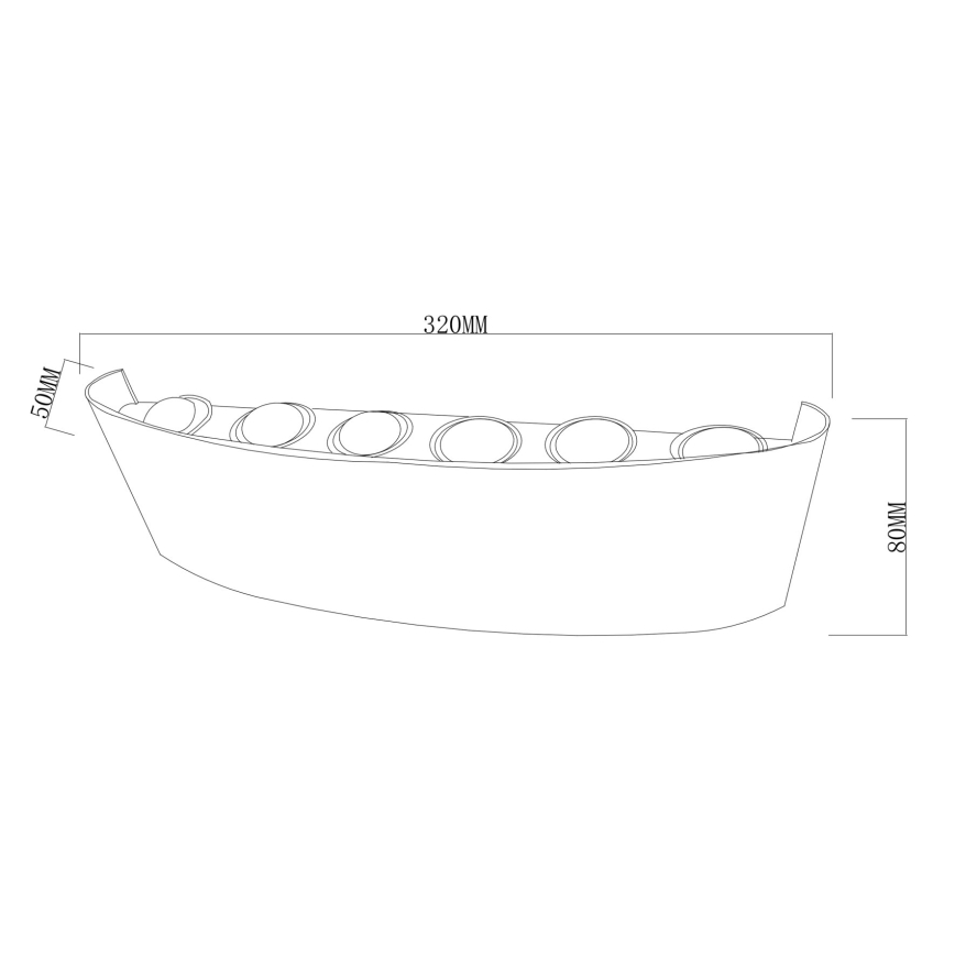 Top Light - applique murale d'extérieur LED RAY LED/10W/230V 3000/4000/6500K IP54 noire