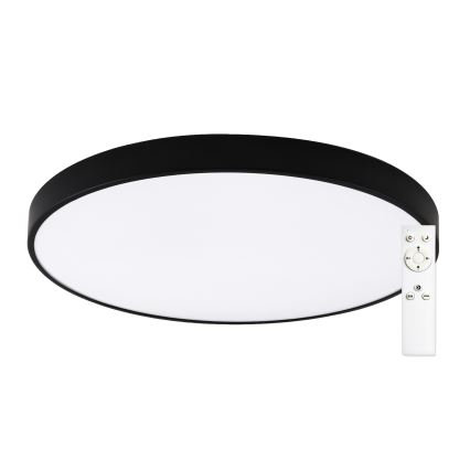 Top Light - Plafonnier LED dimmable PETAL LED/60W/230V 3000-6500K Ø 59 cm noir + télécommande