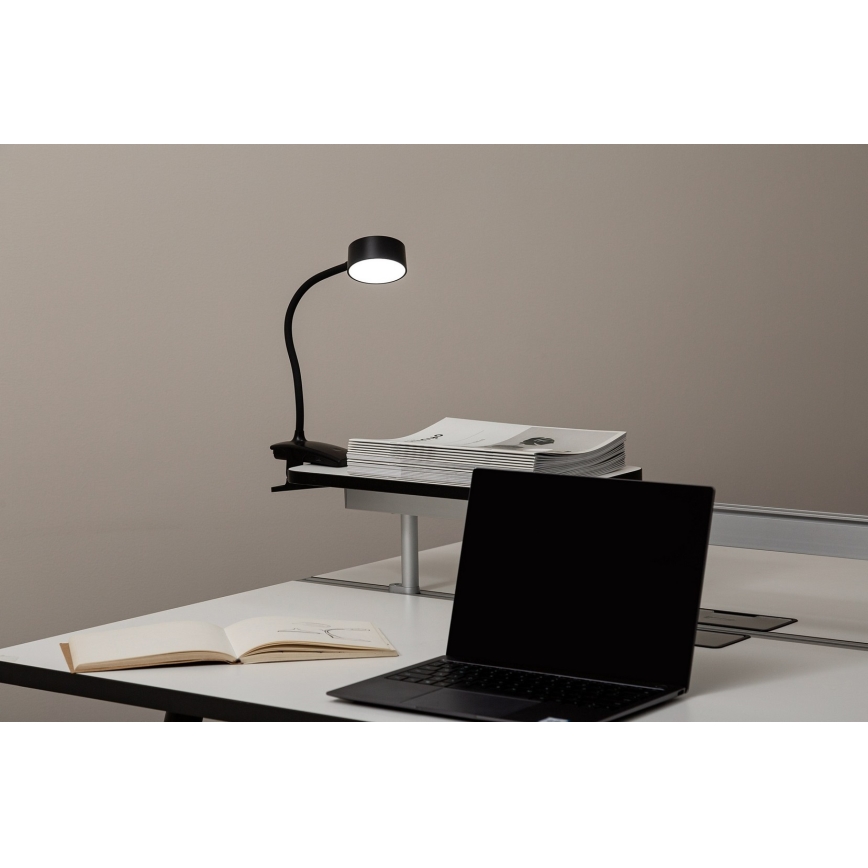 Top Light - LED lampe de bureau dimmable avec clip BELLA LED/4,8W/5V 3000-6500K noir