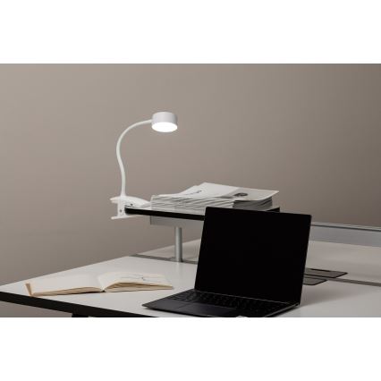Top Light - Lampe de table tactile dimmable avec clip BELLA LED/4,8W/5V 3000-6500K blanche