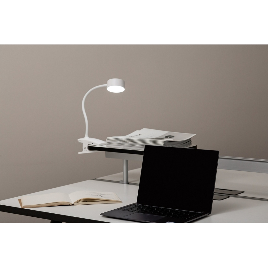 Top Light - Lampe de table tactile dimmable avec clip BELLA LED/4,8W/5V 3000-6500K blanche