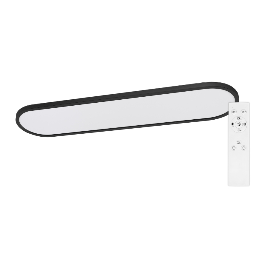 Top Light - LED dimmable luminaire de plafond à montage en surface/suspension OVAL LED/36W/230V 3000-6500K noir + télécommande