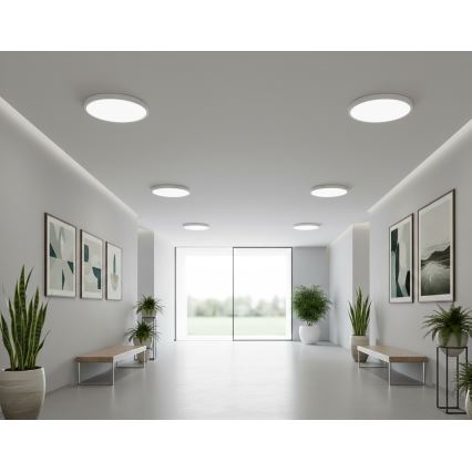 Top Light - Plafonnier LED avec capteur de mouvement REVIT LED/12/18/24W/230V 3000/4000/6500K Ø 30 cm blanc