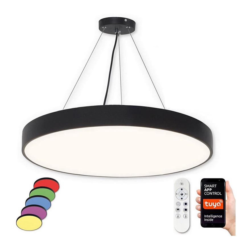 Top Light - LED RGB Suspension filaire à intensité variable METAL LED/60W/230V Wi-Fi Tuya noir + télécommande