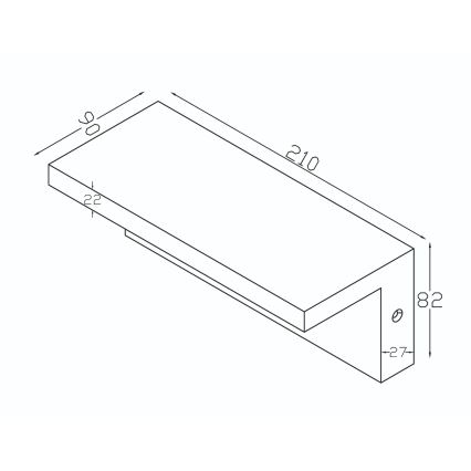 Top Light - Applique murale LED d'extérieur avec détecteur de mouvement ELON LED/10W/230V 3000/4000/6000K IP54 noire