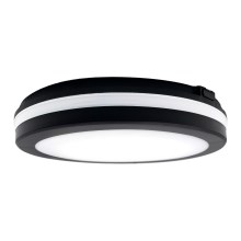 Top Light - Luminaire LED salle de bain COMET LED/15W/230V 3000/4000/6500K IP54 d. 20 cm noir