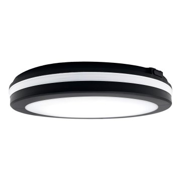 Top Light - Luminaire LED salle de bain COMET LED/24W/230V 3000/4000/6500K IP54 d. 30 cm noir