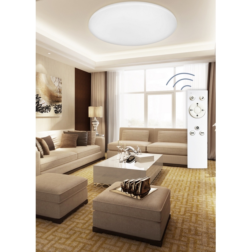 Top Light - Plafonnier à intensité variable LED OCEAN LED/100W/230V + télécommande