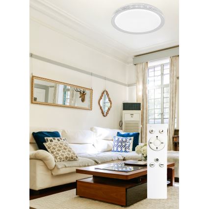 Top Light - Plafonnier à intensité variable LED SAFIR LED/51W/230V 3000-6500K d. 48 cm + télécommande