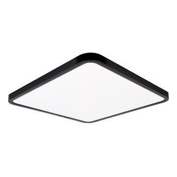 Top Light - Plafonnier à intensité variable REVIT LED/50W/230V 3000-6500K 50x50 cm noir + télécommande