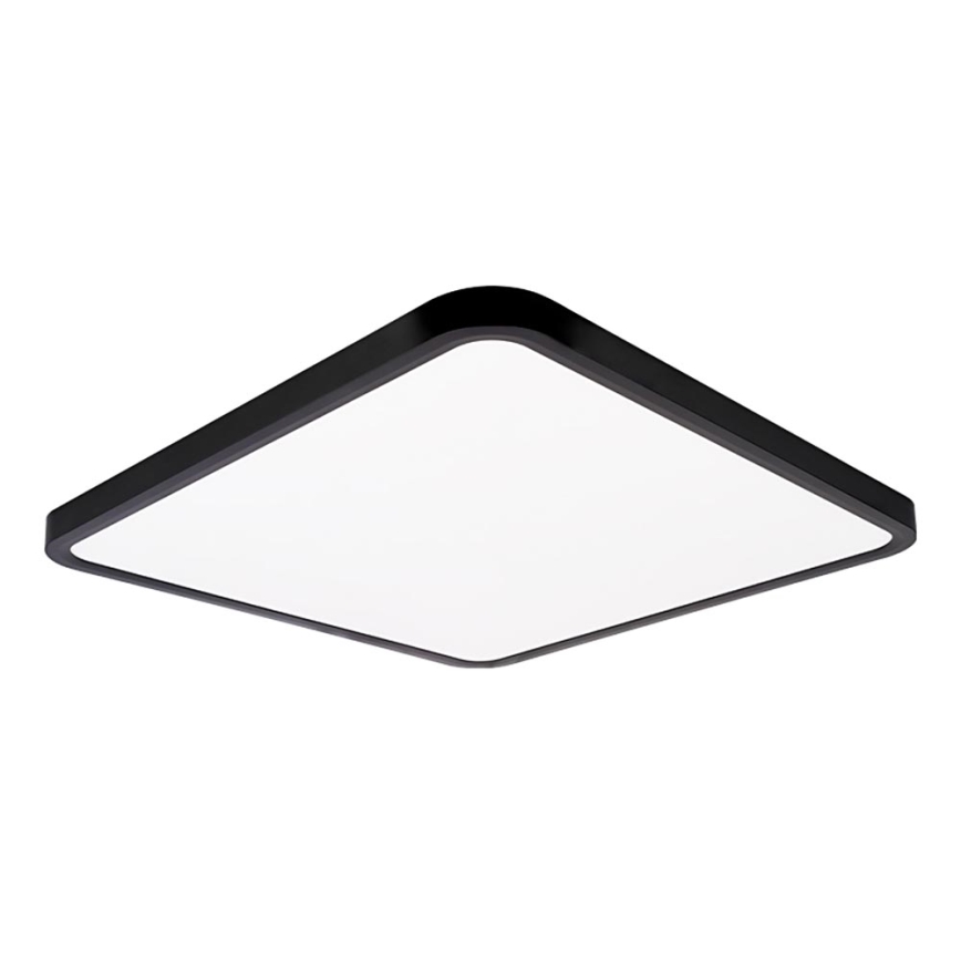 Top Light - Plafonnier à intensité variable REVIT LED/50W/230V 3000-6500K 50x50 cm noir + télécommande