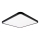 Top Light - Plafonnier à intensité variable REVIT LED/50W/230V 3000-6500K 50x50 cm noir + télécommande