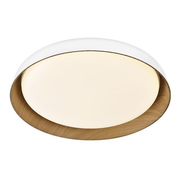 Top Light - Plafonnier à intensité variable SATELLITE LED/36W/230V 3000-6500K d. 43 cm blanc/marron + télécommande