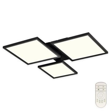 Top Light - Plafonnier LED à intensité variable MERKUR LED/50W/230V 3000-6500K noir + télécommande