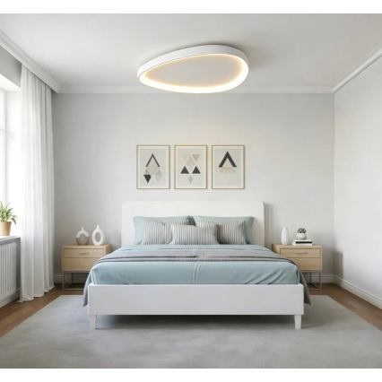 Top Light - Plafonnier LED dimmable ECLIPSE LED/55W/230V 3000-6500K Ø 60 cm blanc + télécommande